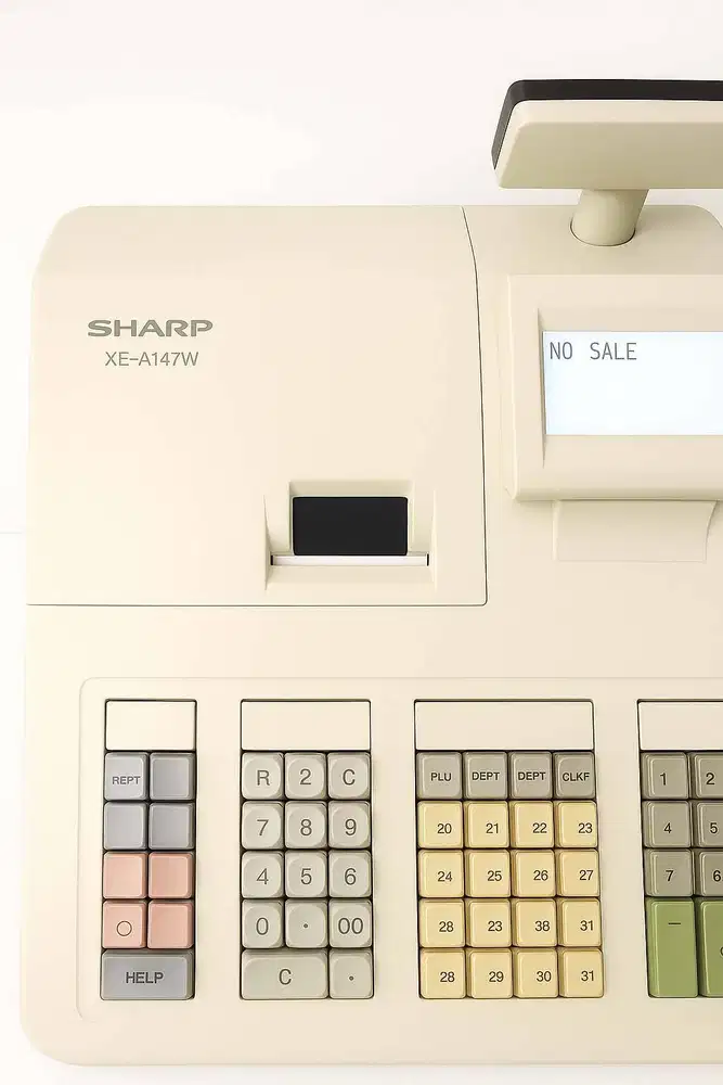 Mesin Cash Register merk Sharp type XE-A147W