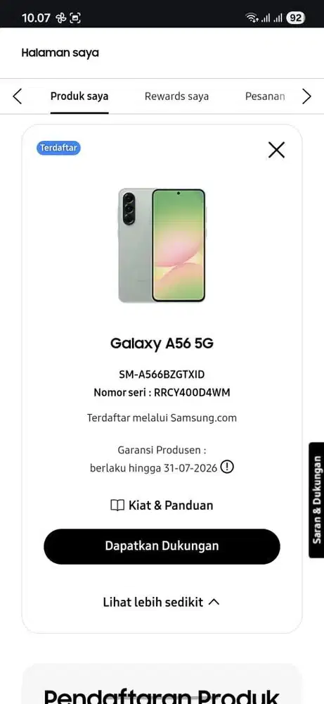 Samsung A56 5G.