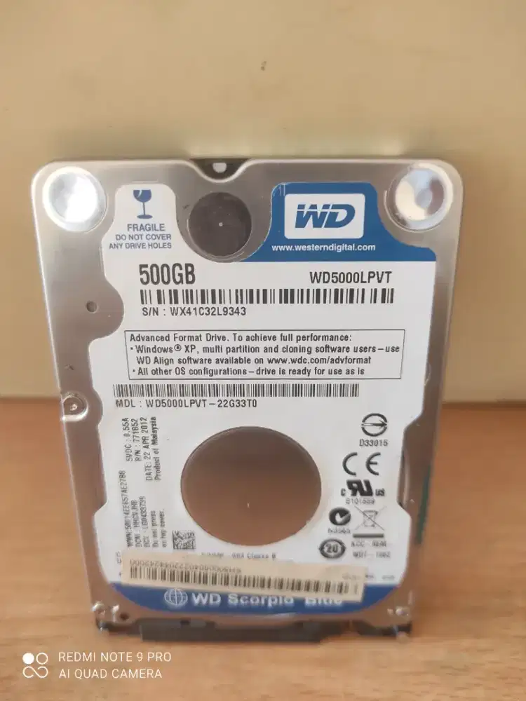 HDD laptop SATA 500gb