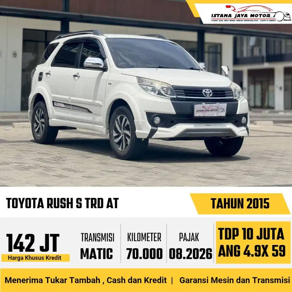 KM 70RB Toyota Rush TRD Sportivo 1.5 AT 2015 Putih