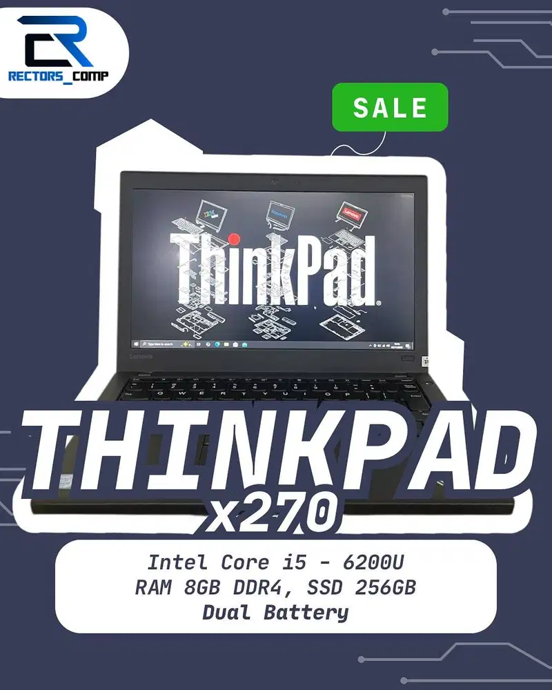 Lenovo Thinkpad X270 - Intel core i5 - 6200U, RAM 8GB