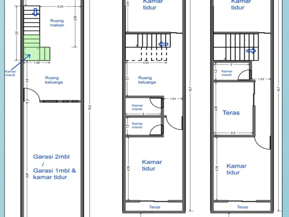 jual rumah baru jalan 3 mobil siap huni di tanjung duren jakbar