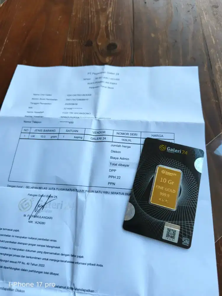 Galeri 24 pegadaian 10gram