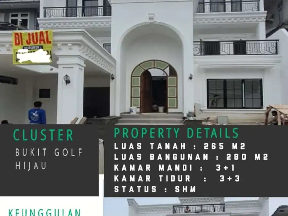 Dijual Rumah Bangunan Baru White House Di Sentul City - Sentul City