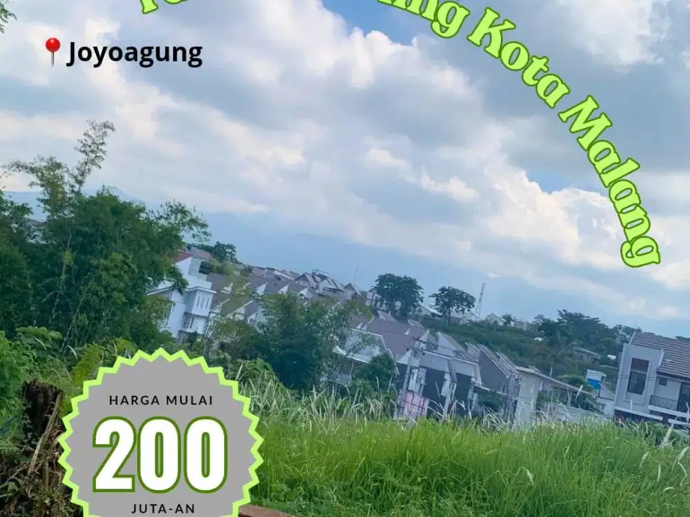 Investasi Tanah Kavling Joyoagung Mulai 200 Jutaan — Cocok untuk Hunian & Kost!