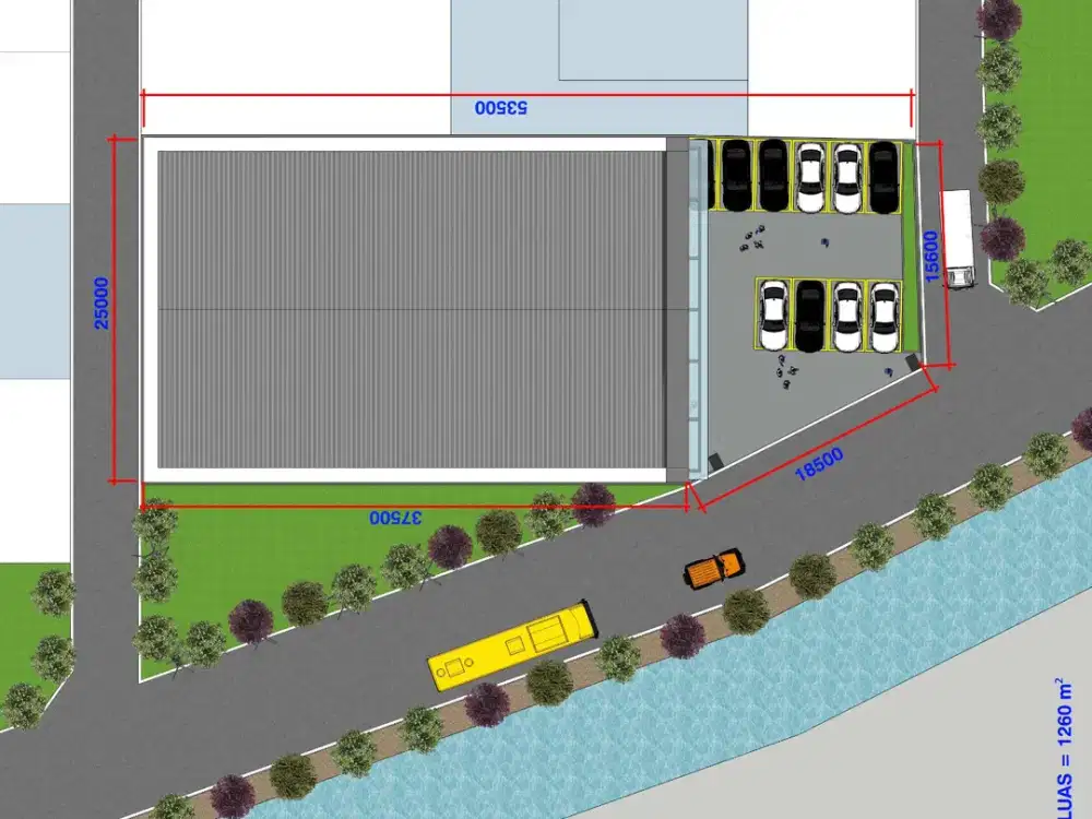 Kavling 1260m2 Hadap Jalan Raya Kalibaru Timur Kapuk Cengkareng