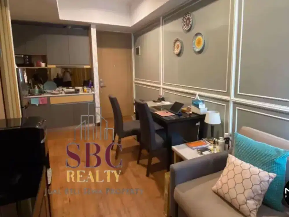 Siap Huni, Dijual Unit Apartemen Taman Anggrek Residence Tipe 1 BR kondisi Furnished Lengkap Middle Floor dan Pool View