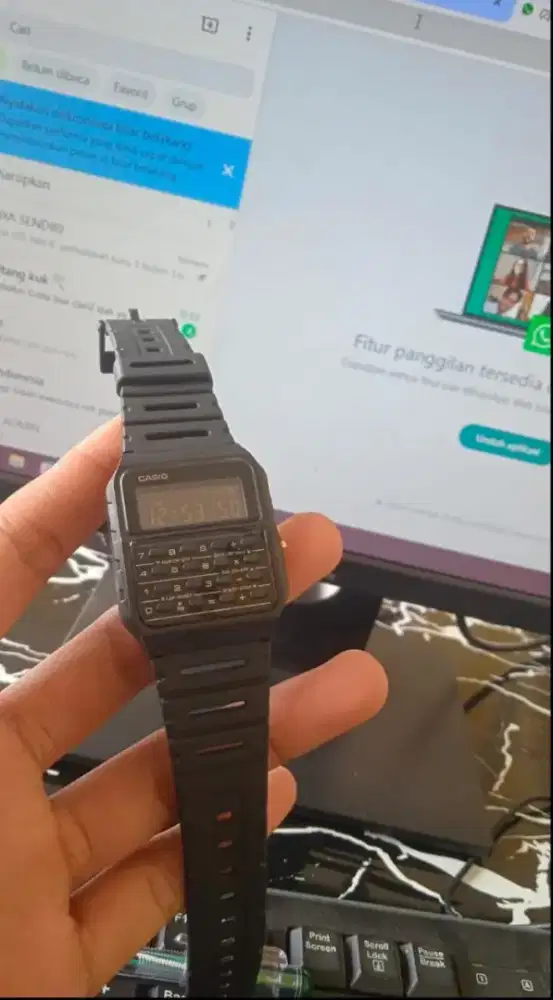 Jam Casio kalkulator