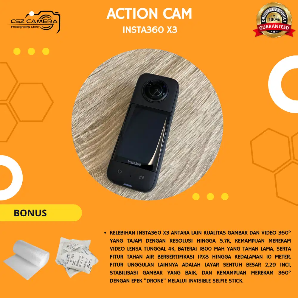 Insta360 X3 bergaransi