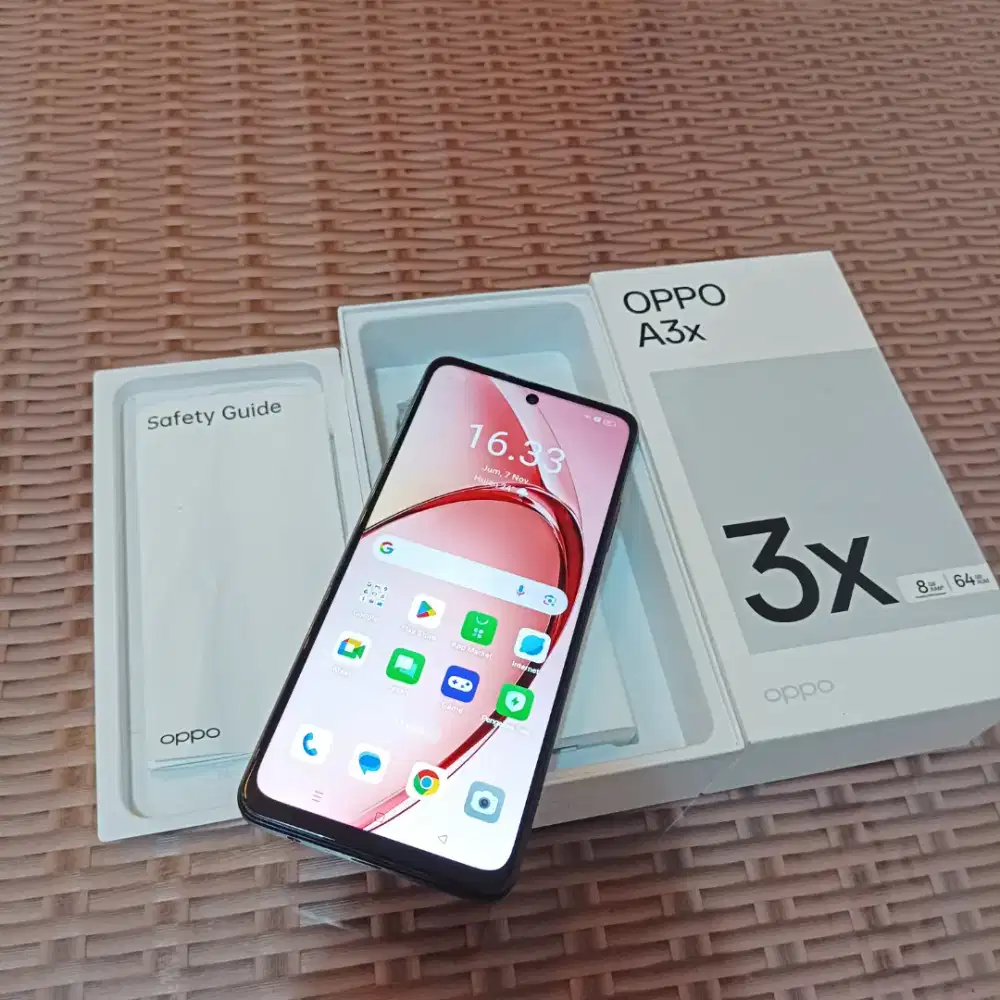 Oppo a3x 4+4/64 Fullshet ORI segel no minus