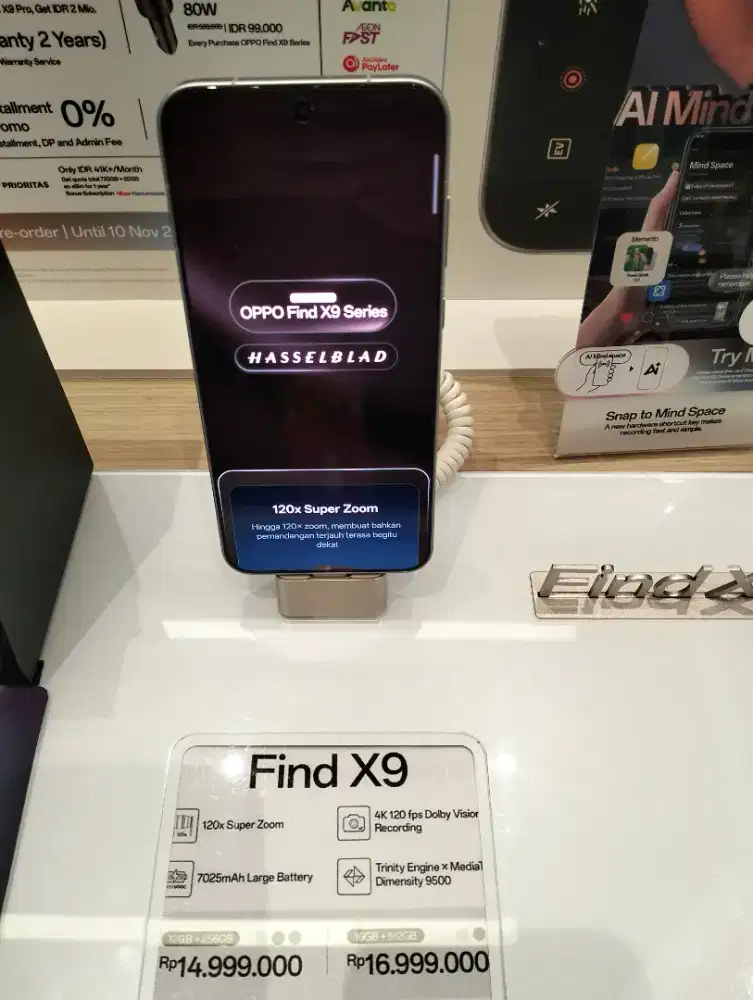 Cicilan HP Oppo Find X9 Ram 16 GB/512 GB promo 0%