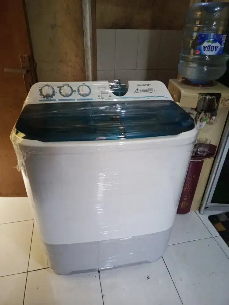 Mesin cuci merk sharp 9kg mulpis normal siap pakai