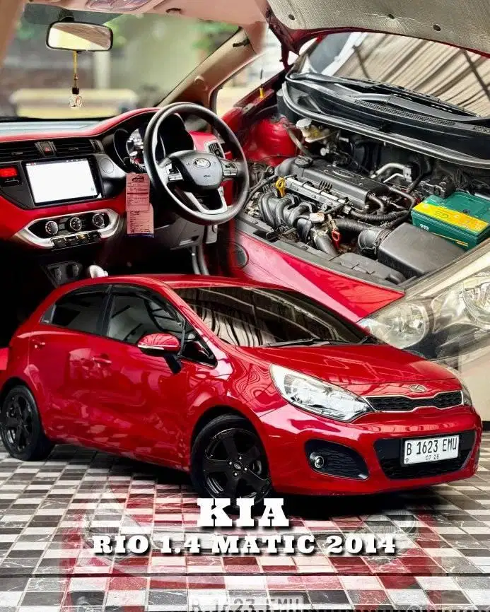 Kia Rio 1.4 AT Matic 2014 Merah Model 2015