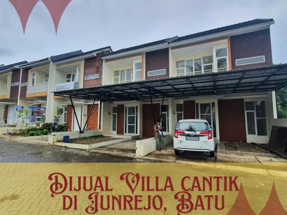 Dijual Villa Modern di Junrejo Batu — View Pegunungan, Udara Sejuk & Tenang!