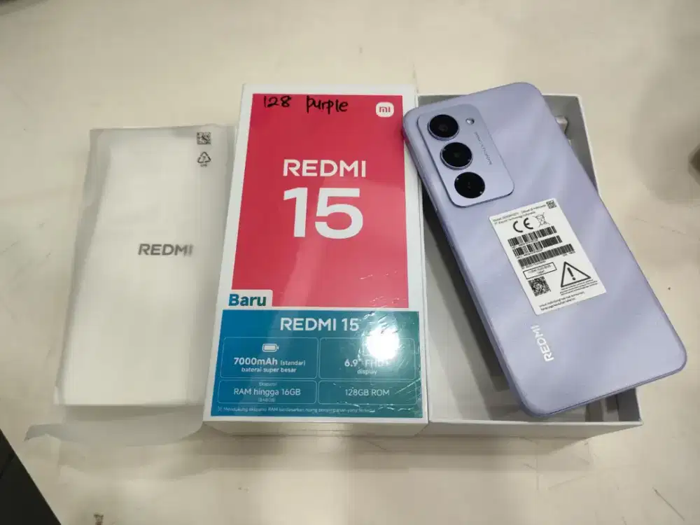 Redmi 15 8/128 nfc baterai 7000mah