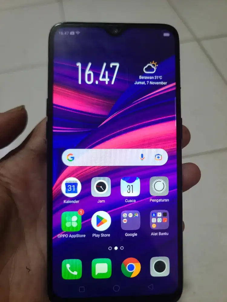 Dijual oppo F9 pro ram 6/128 original bekas pakaian sendiri normal