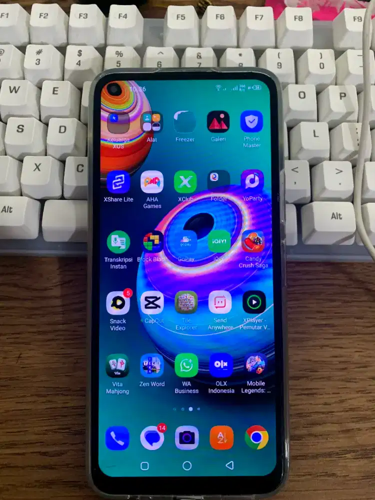 Infinix Note 7 6/128 GB Retak Sehelai Batangan