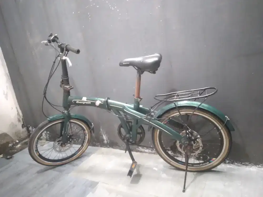 Jual cepat sepeda lipat merk evergreen