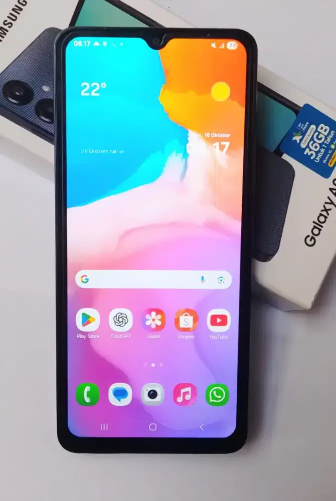 Samsung A06 Ram 4+4/64 Fullset original Baru 6 Bulan