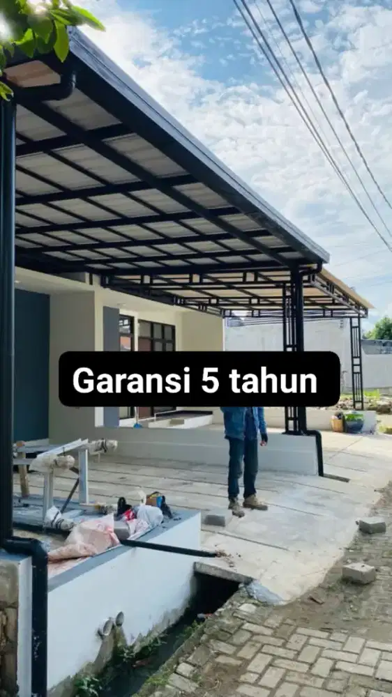 Kanopi minimalis modern termurah baja ringan dan besi