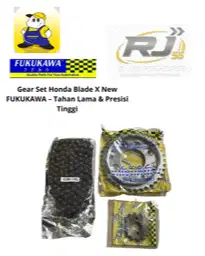 Gear Set Honda Blade X New FUKUKAWA – Tahan Lama & Presisi Tinggi