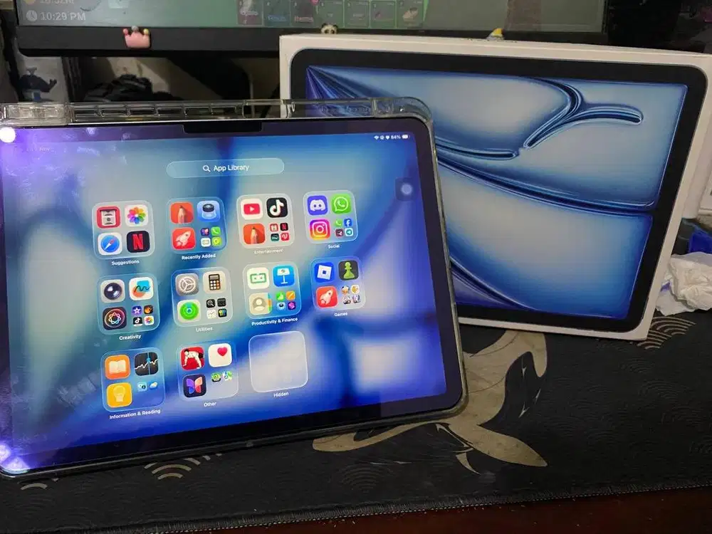 Ipad Air 6 wifi only inter storage 128gb warna biru