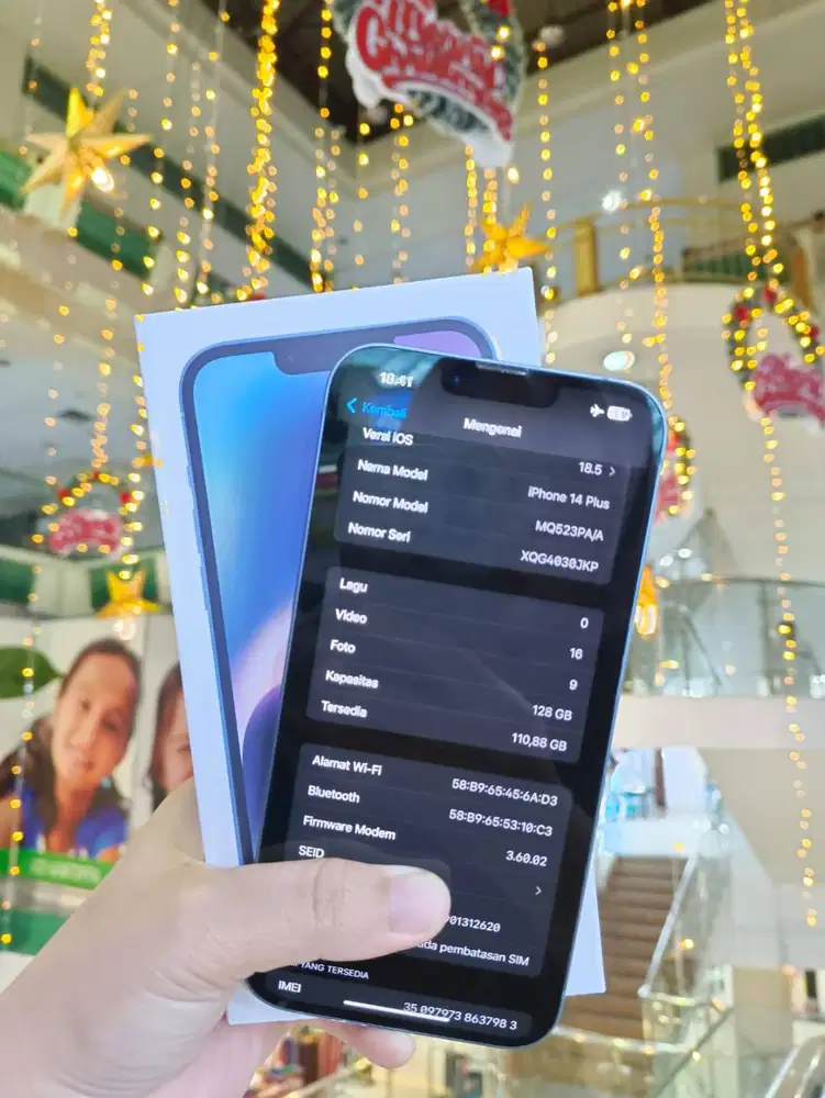 IPHONE 14 PLUS 128GB SECOND INDO