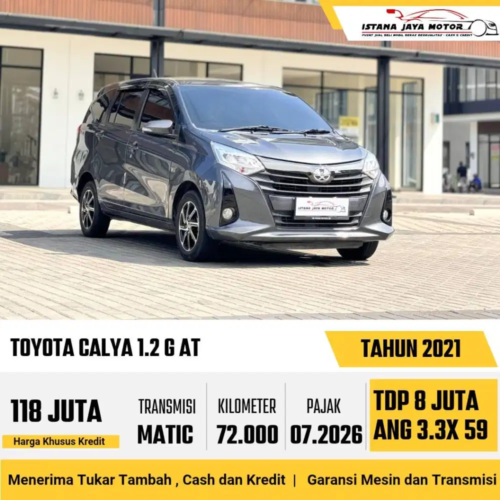 DP 8JT Toyota Calya 1.2 G AT NIK 2021
