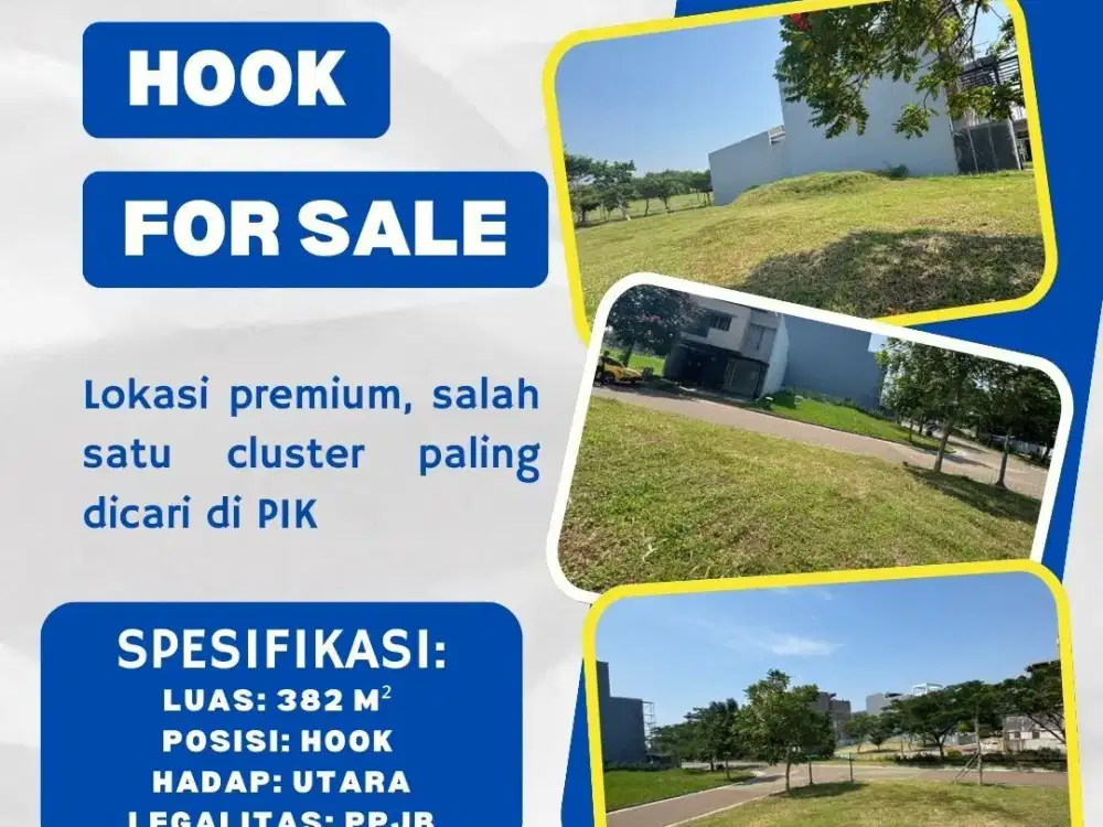 Vco - Dijual Tanah Kavling Golf Island PIK uk 20x20 Hook