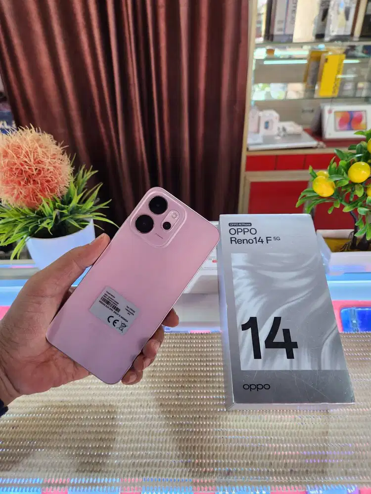 Oppo Reno 14F 5G (8+8)16Gb/ 256Gb Pmakaian 3 Minggu Like New Brgaransi