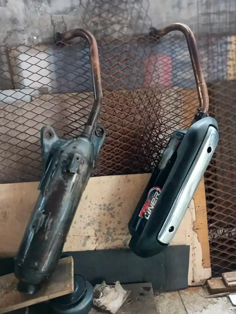 Knalpot Mio original bobokan dan custom merk Pro liner