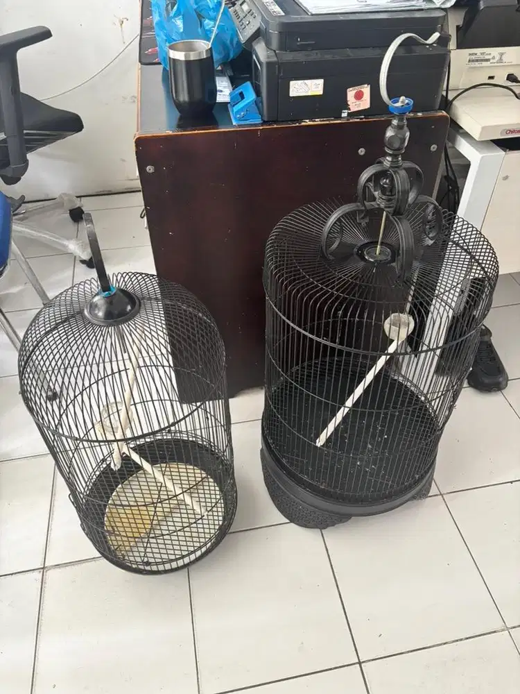 Kandang burung kapsul dan petak