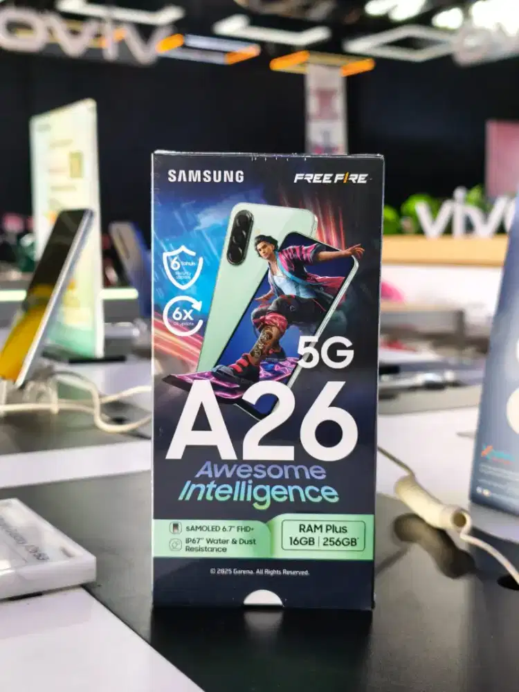 SAMSUNG A26 5Gg 8/256GB FREE ADAPTOR & HYDROJEL, KREDIT TANPA APLIKASI