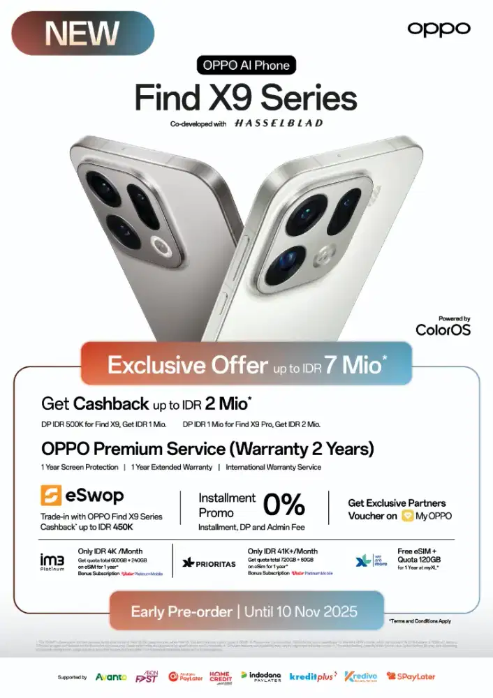 (Pre order) Oppo find x9 series