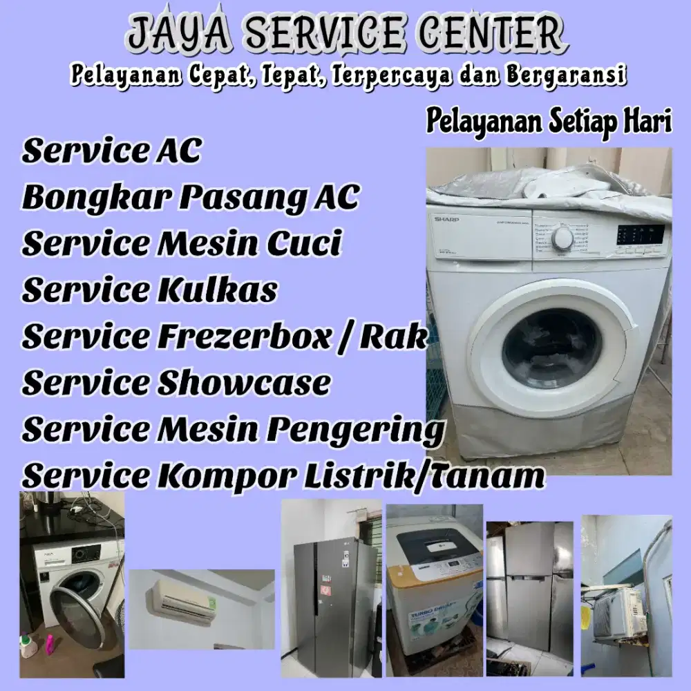 Service Kulkas Mesin Cuci Bongkar Pasang AC Servis AC Frezer Sukolilo