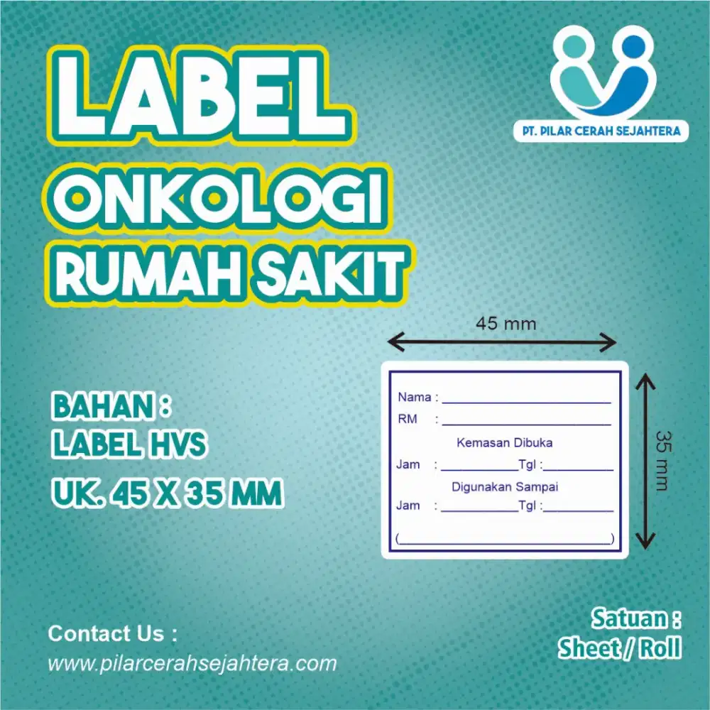 Label Sticker identifikasi