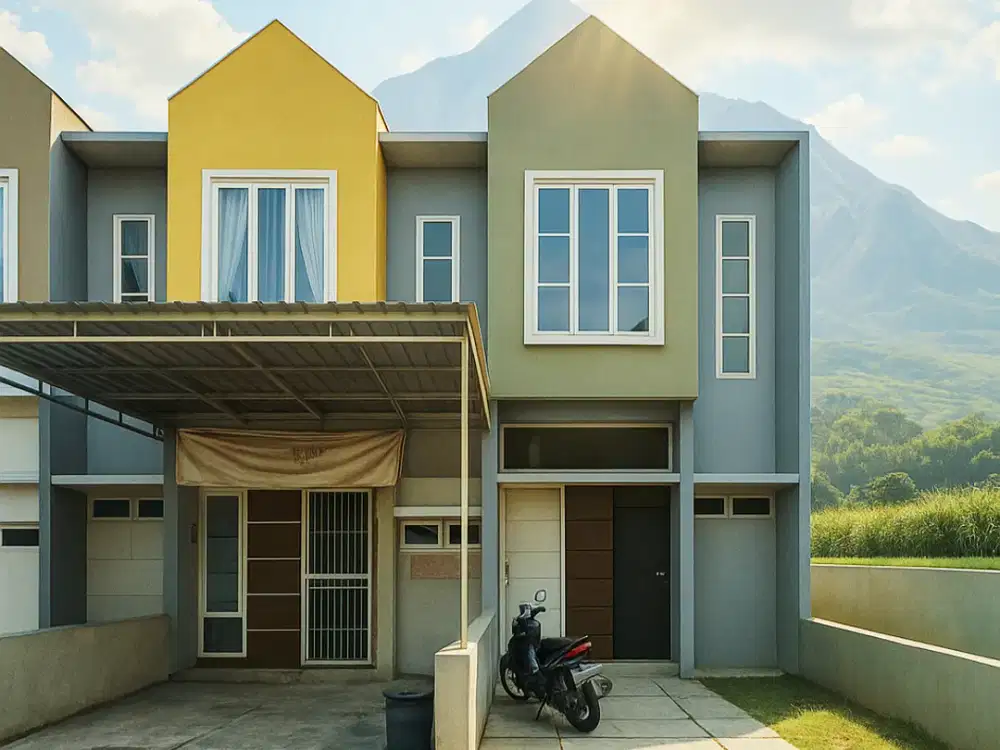 Unit Hook Langka siap huni ! Rumah 2 Lantai SHM IMB Siap Akad