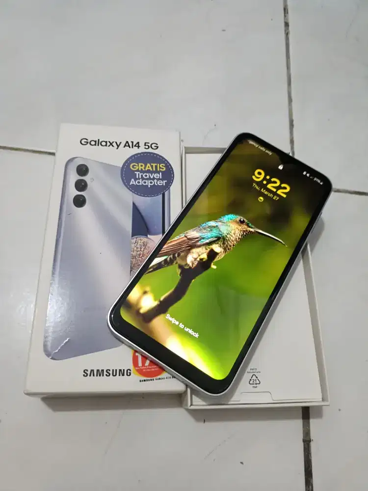 Samsung A14 5g ram 6/128 ex resmi sein mulus istimewa hp+dus no minus