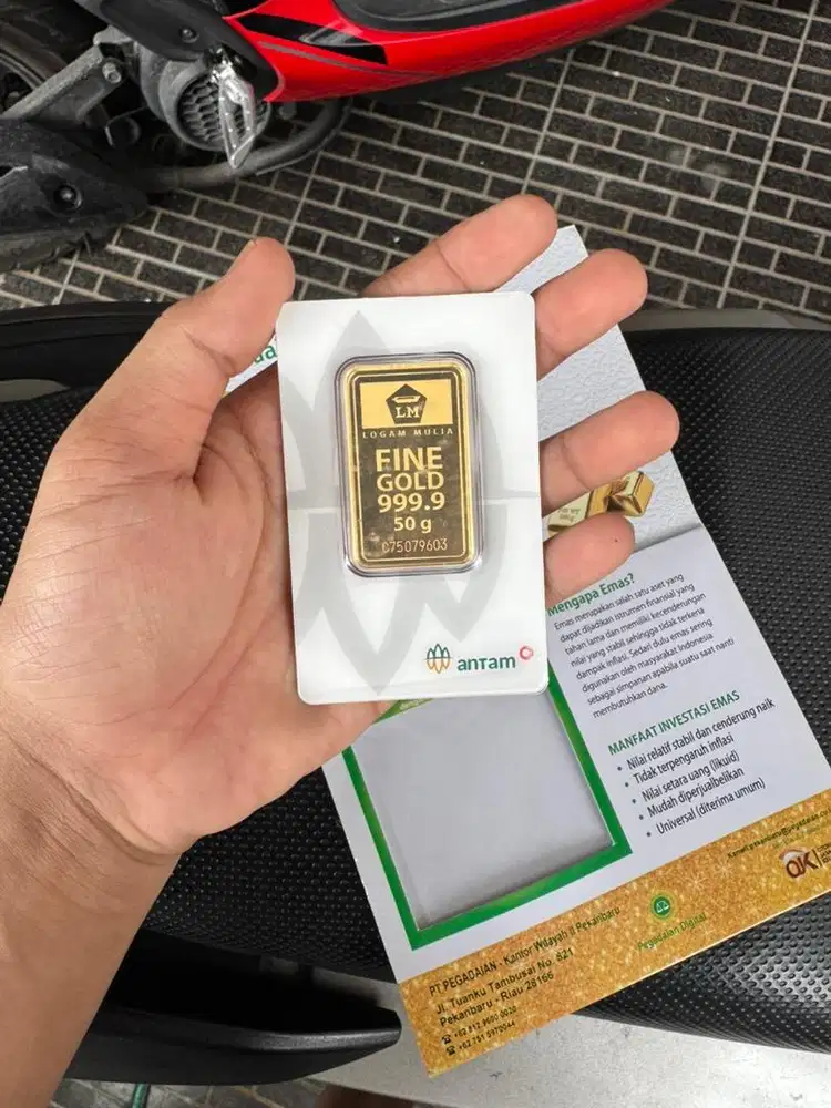 Logam Mulia Antam 50g redmark 2025