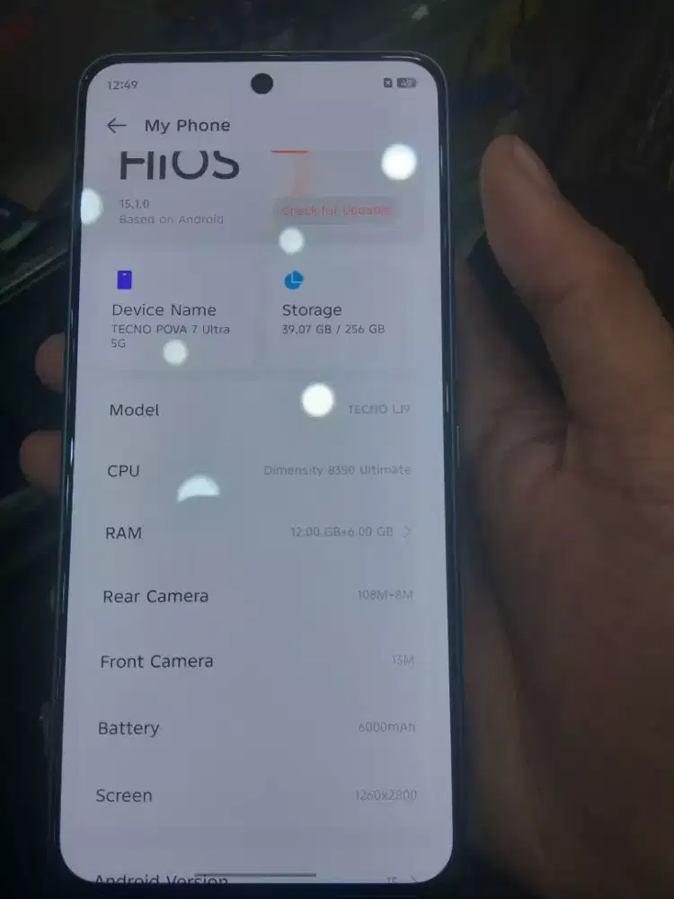 Tecno pova 7 ultra 5G batangan aman