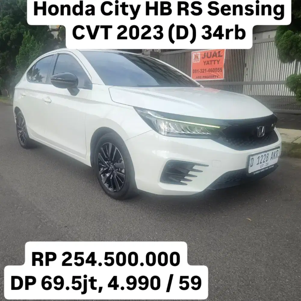 Antik KM 34rb.. Honda City HB RS Sensing CVT 2023 (D)