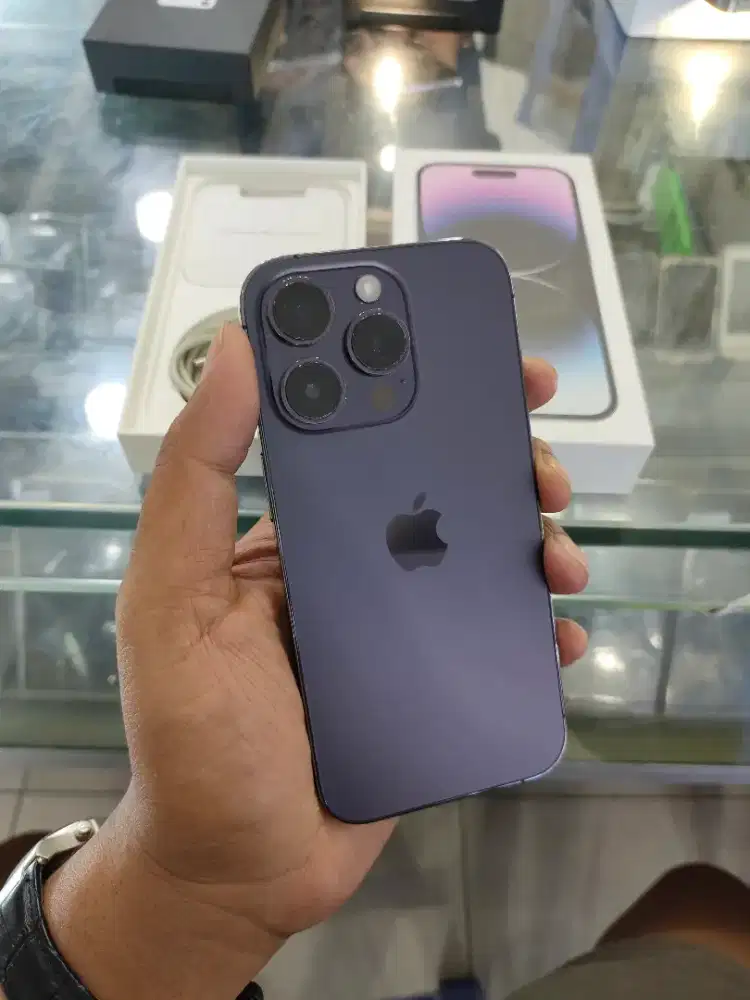 Iphone 14 pro 128gb ex iBox fullset full ori mulus