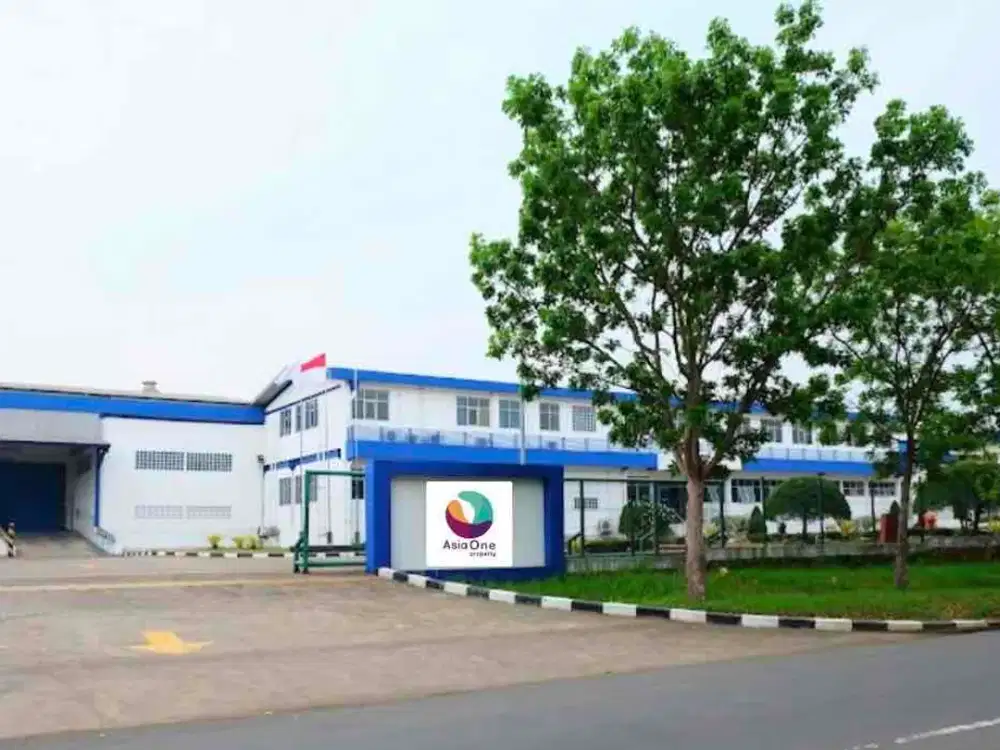 Di jual pabrik / gudang ex pabrik filter air luas 1 ha hektar / 10.593 m2 bangunan 3.500 m2 dekat pintu tol di dalam kawasan Surya cipta karawang