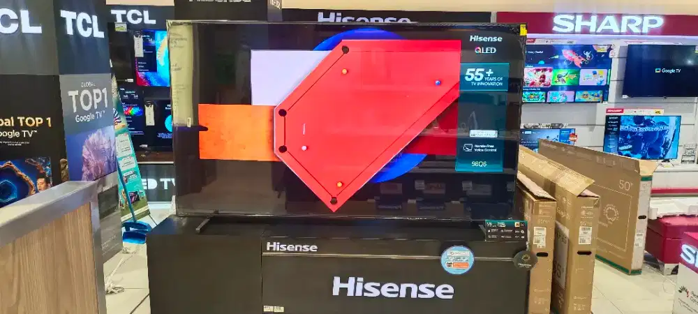 (NEW) HISENSE QUANTUM DOT TECHNOLOGY TV 98 INCH (PROMO BUNGA 0%)