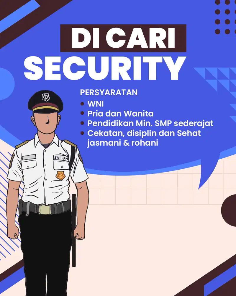 Dibutuh kan cepat security