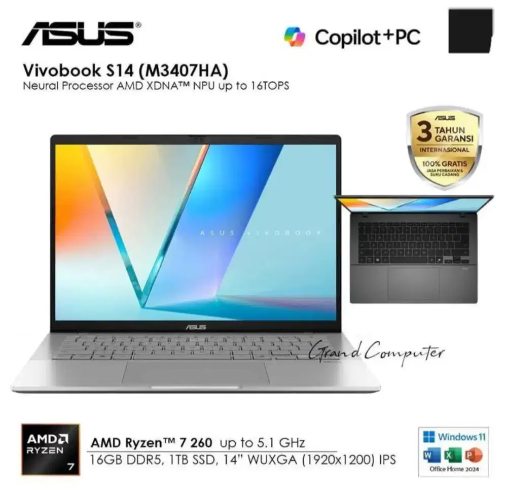 JUAL LAPTOP ASUS VIVOBOOK S14 NEW