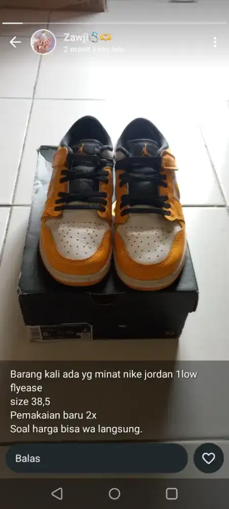 Sepatu Nike Jordan 1low flyease