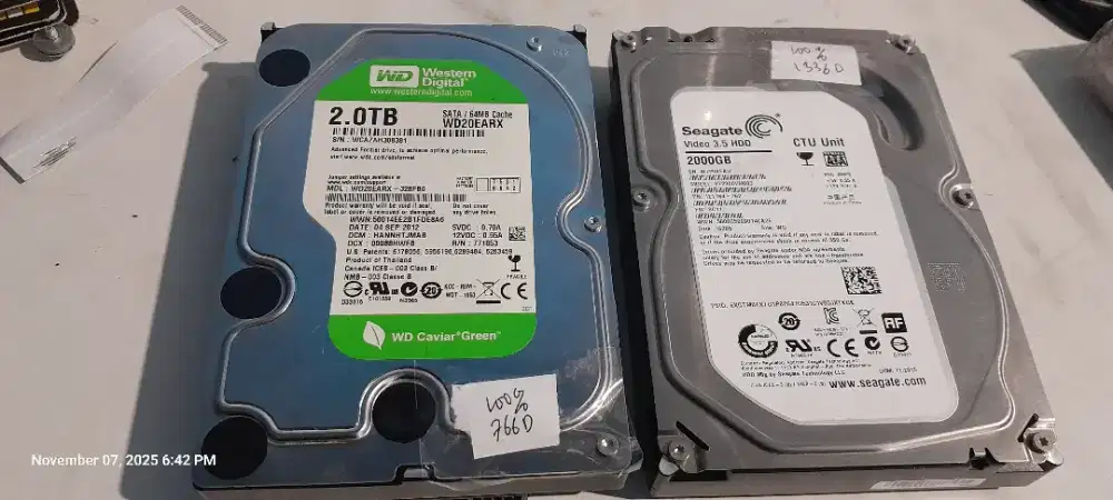 Hdd PC 2tb 100%