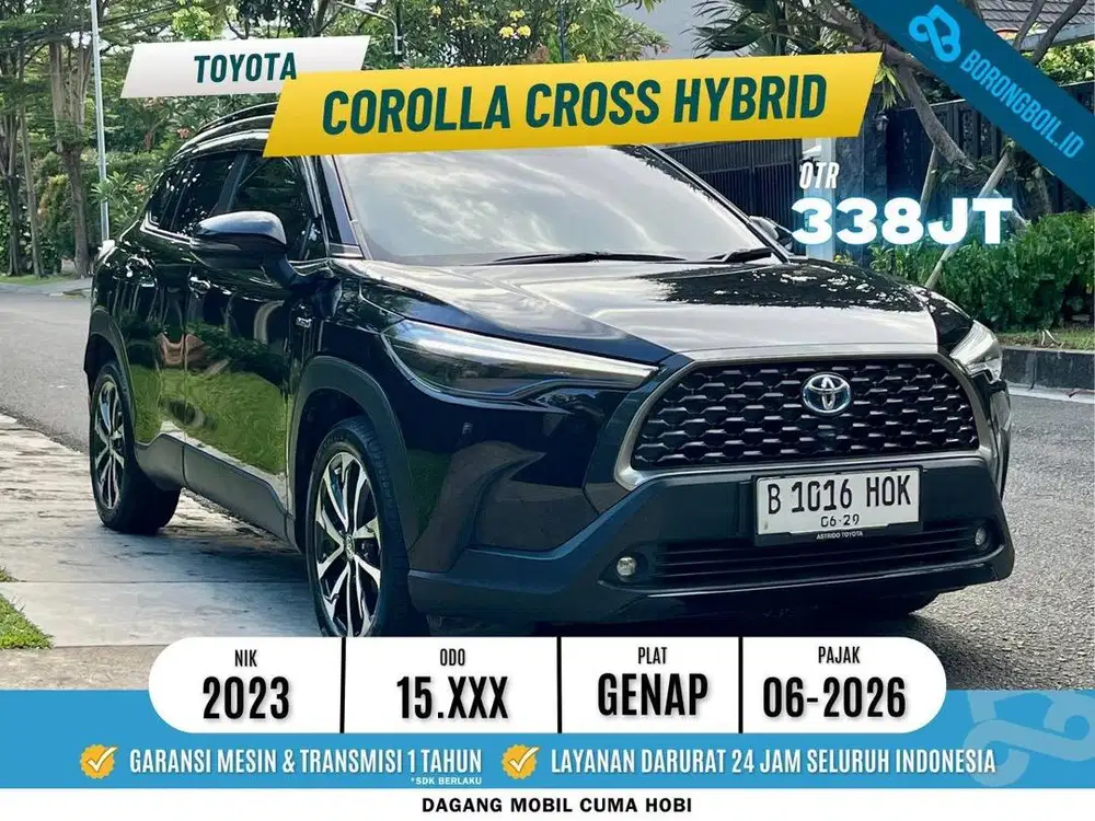 TOYOTA COROLLA CROSS HYBRID 1.8 AT 2023 PEMAKIAN 2024 LOW KM15rb