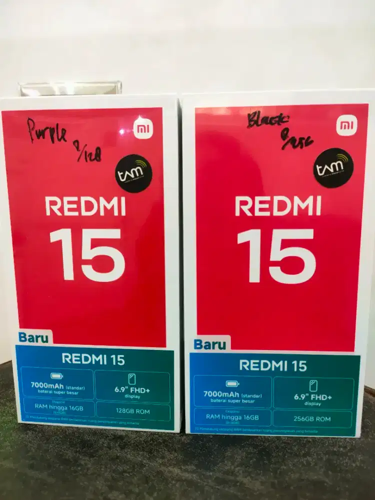 Redmi 15 baru fresh